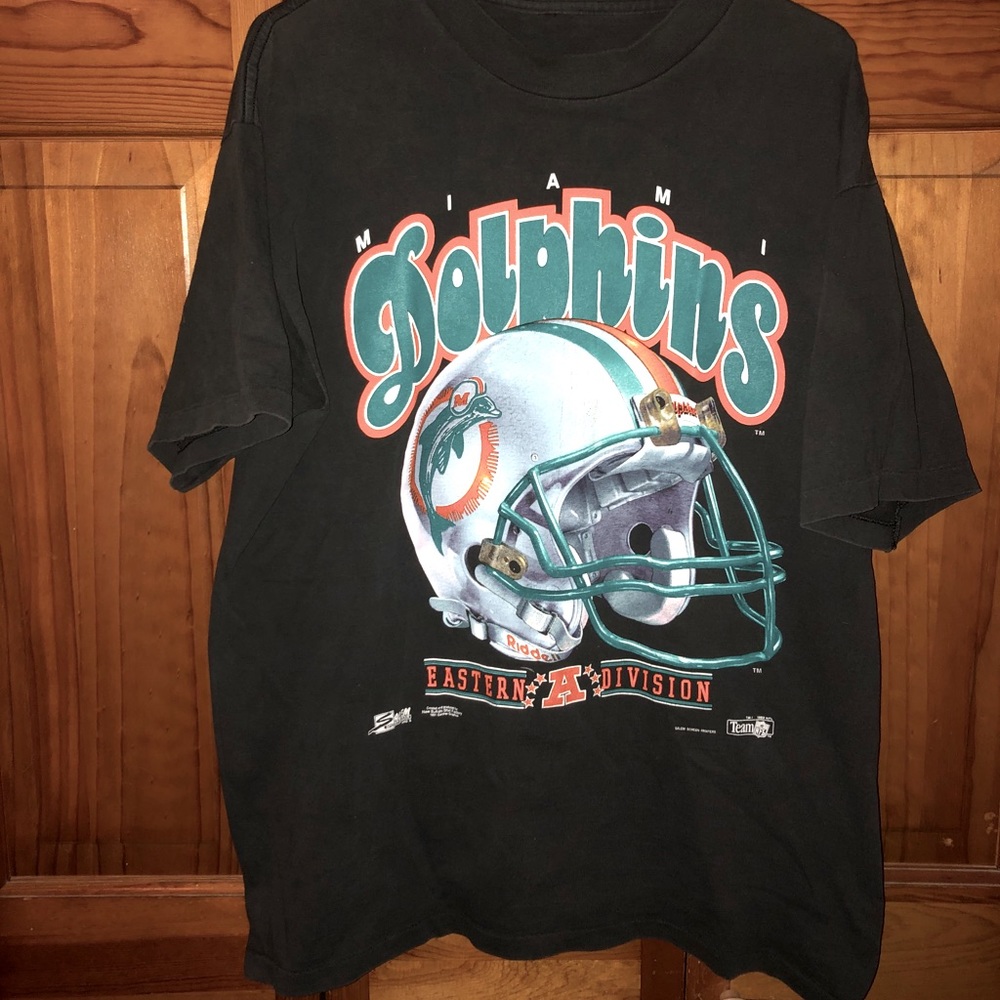 Miami Dolphins tshirt 90s vintage